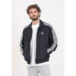 Sweatjacke von adidas Originals, in der Farbe Schwarz, aus Polyester, andere Perspektive, Vorschaubild