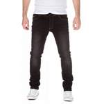 Slim Fit Jeans von Yazubi, in der Farbe Schwarz, andere Perspektive, Vorschaubild