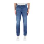 Slim Fit Jeans von Hugo Boss, in der Farbe Blau, aus Denim, andere Perspektive, Vorschaubild