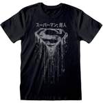 T-Shirt von Superman, in der Farbe Schwarz, andere Perspektive, Vorschaubild