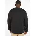Langarm Shirt von TOMMY JEANS Plus, in der Farbe Schwarz, aus Baumwolle, andere Perspektive, Vorschaubild