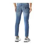Slim Fit Jeans von Philipp Plein, in der Farbe Blau, aus Elastan, andere Perspektive, Vorschaubild