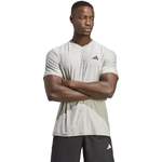 T-Shirt von Adidas, in der Farbe Grau, aus Polyester, andere Perspektive, Vorschaubild