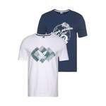 T-Shirt von Ocean Sportswear, in der Farbe Weiss, aus Jersey, andere Perspektive, Vorschaubild