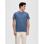 T-Shirt von Selected Homme, in der Farbe Blau, Vorschaubild