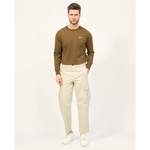 Cargohose von Boss, in der Farbe Beige, aus Baumwolle, andere Perspektive, Vorschaubild