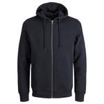 Sweatjacke von jack & jones, in der Farbe Schwarz, aus Polyester, andere Perspektive, Vorschaubild