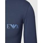 Langarm Shirt von Emporio Armani, in der Farbe Blau, aus Baumwolle, andere Perspektive, Vorschaubild