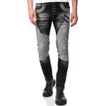 Straight Leg Jeans von Rusty Neal, in der Farbe Schwarz, andere Perspektive, Vorschaubild