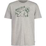 T-Shirt von Maloja, in der Farbe Grau, aus Baumwolle, Vorschaubild