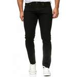 Slim Fit Jeans von Reslad, in der Farbe Schwarz, andere Perspektive, Vorschaubild