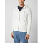 Sweatjacke von Jack & Jones, in der Farbe Weiss, aus Polyester, andere Perspektive, Vorschaubild