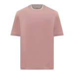 T-Shirt von BRUNELLO CUCINELLI, in der Farbe Rosa, aus Baumwolle, Vorschaubild