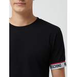 T-Shirt von Moschino Swim + Underwear, in der Farbe Schwarz, aus Baumwolle, andere Perspektive, Vorschaubild