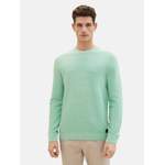Herren-Pullover von Tom Tailor, in der Farbe Grün, aus Baumwolle, andere Perspektive, Vorschaubild