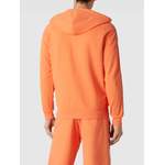 Sweatjacke von Moschino Swim + Underwear, in der Farbe Orange, aus Baumwolle, andere Perspektive, Vorschaubild