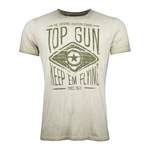 T-Shirt von Top Gun, in der Farbe Grün, aus Baumwolle, andere Perspektive, Vorschaubild