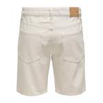 Jeans Shorts von Only & Sons, in der Farbe Weiss, aus Baumwolle, andere Perspektive, Vorschaubild