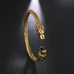 Herren-Armband von kkjoy, in der Farbe Gold, aus Edelstahl, andere Perspektive, Vorschaubild