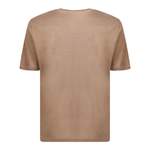 T-Shirt von Lardini, in der Farbe Beige, aus Leinen, andere Perspektive, Vorschaubild