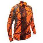 Langarm Shirt von SOLOGNAC, in der Farbe Orange, aus Polyester, andere Perspektive, Vorschaubild