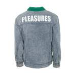 Jeansjacke von Pleasures, in der Farbe Grün, aus Polyester, andere Perspektive, Vorschaubild
