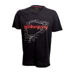 T-Shirt von Nürburgring, in der Farbe Schwarz, andere Perspektive, Vorschaubild
