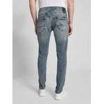 Slim Fit Jeans, aus Polyester, andere Perspektive, Vorschaubild