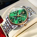 Herren-Armbanduhr von OLEVS, in der Farbe Grün, andere Perspektive, Vorschaubild