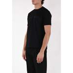 T-Shirt von Emporio Armani, in der Farbe Schwarz, aus Baumwolle, andere Perspektive, Vorschaubild
