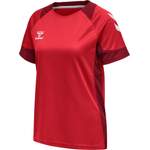 Handballtrikot von Hummel, in der Farbe Rot, aus Polyester, andere Perspektive, Vorschaubild