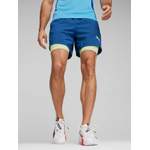 Sportshorts von Puma, in der Farbe Gelb, aus Polyester, andere Perspektive, Vorschaubild