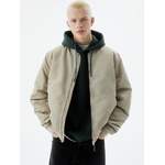 Bomberjacke von Pull&Bear, in der Farbe Beige, aus Polyester, andere Perspektive, Vorschaubild