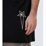 T-Shirt von Rick Owens, in der Farbe Schwarz, andere Perspektive, Vorschaubild