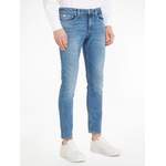 Slim Fit Jeans, in der Farbe Blau, aus Baumwolle, andere Perspektive, Vorschaubild