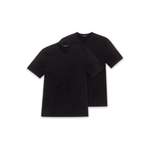 T-Shirt von Schiesser, in der Farbe Schwarz, aus Baumwolle, andere Perspektive, Vorschaubild