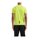T-Shirt von EA7 Emporio Armani, in der Farbe Grün, aus Baumwolle, andere Perspektive, Vorschaubild