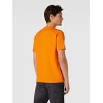 T-Shirt von EA7 Emporio Armani, in der Farbe Orange, aus Baumwolle, andere Perspektive, Vorschaubild