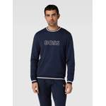 Sweatshirt von BOSS, in der Farbe Blau, aus Polyester, andere Perspektive, Vorschaubild