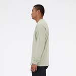 T-Shirt von New Balance, in der Farbe Grün, aus Fleece, andere Perspektive, Vorschaubild