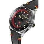 Herren-Armbanduhr von AVI-8, in der Farbe Schwarz, aus Edelstahl, andere Perspektive, Vorschaubild