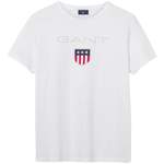 T-Shirt von Gant, in der Farbe Weiss, aus Baumwolle, andere Perspektive, Vorschaubild