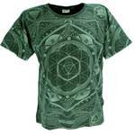 T-Shirt von Guru-Shop, in der Farbe Grün, andere Perspektive, Vorschaubild