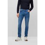 Slim Fit Jeans von Hugo Boss, in der Farbe Blau, aus Baumwolle, andere Perspektive, Vorschaubild