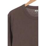 T-Shirt von uniqlo, in der Farbe Braun, aus Baumwolle, andere Perspektive, Vorschaubild