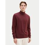 Rollkragenpullover von Tom Tailor, in der Farbe Rot, andere Perspektive, Vorschaubild