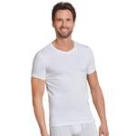 T-Shirt von Schiesser, in der Farbe Weiss, aus Baumwolle, andere Perspektive, Vorschaubild