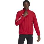 Sweatjacke von Adidas, in der Farbe Rot, aus Recyceltes, andere Perspektive, Vorschaubild