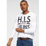 Langarm Shirt von H.I.S, in der Farbe Weiss, aus Jersey, andere Perspektive, Vorschaubild