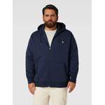 Sweatjacke von Polo Ralph Lauren Big & Tall, in der Farbe Blau, aus Polyester, andere Perspektive, Vorschaubild